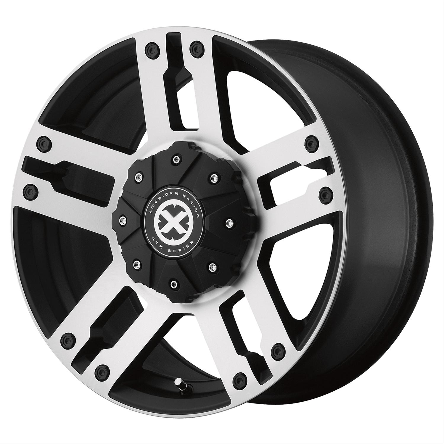 ATX Wheels AX19078517730 ATX Wheels AX190 Series Dune Black Machined Wheels Summit Racing