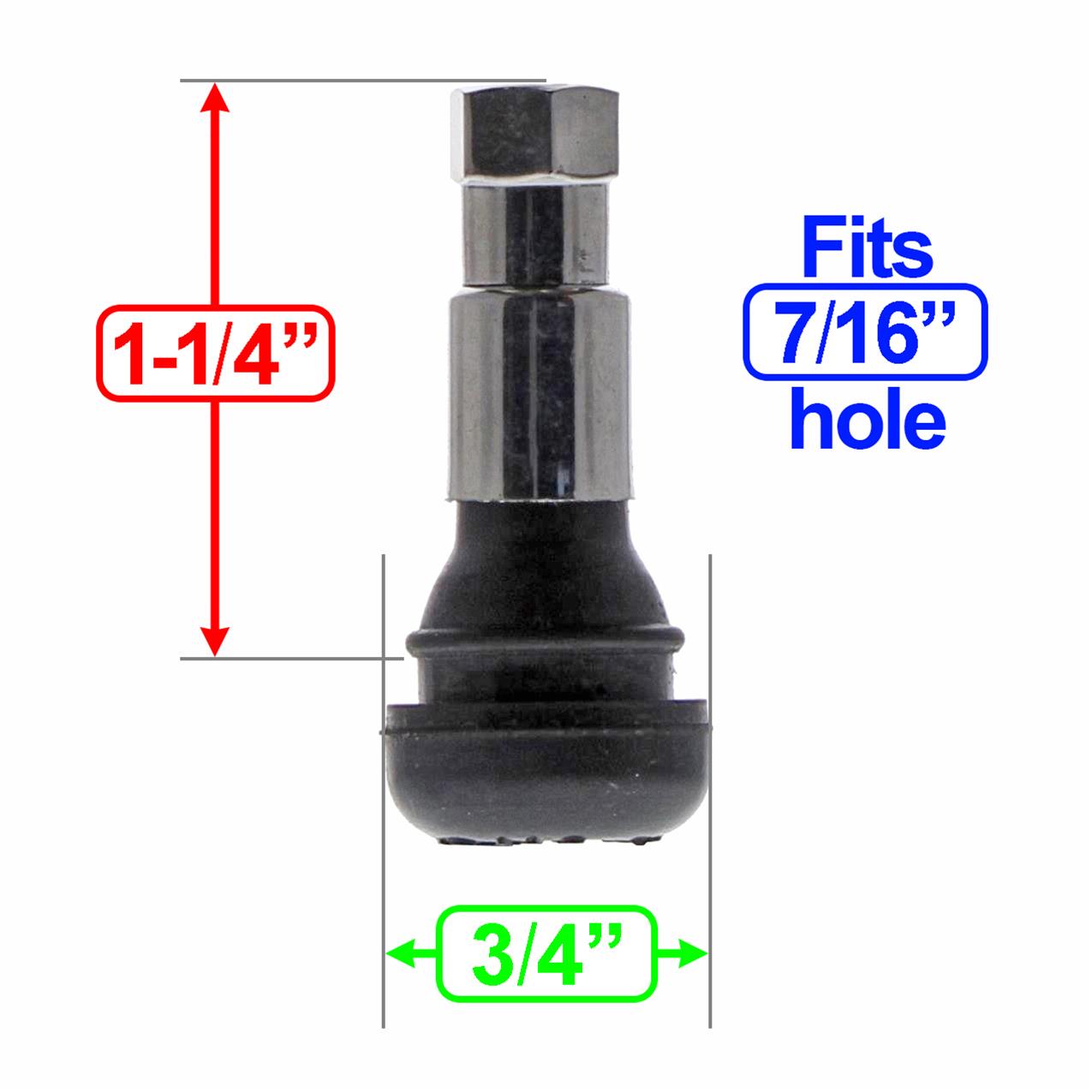 American Racing 897240 American Racing Chrome Valve Stems Summit Racing