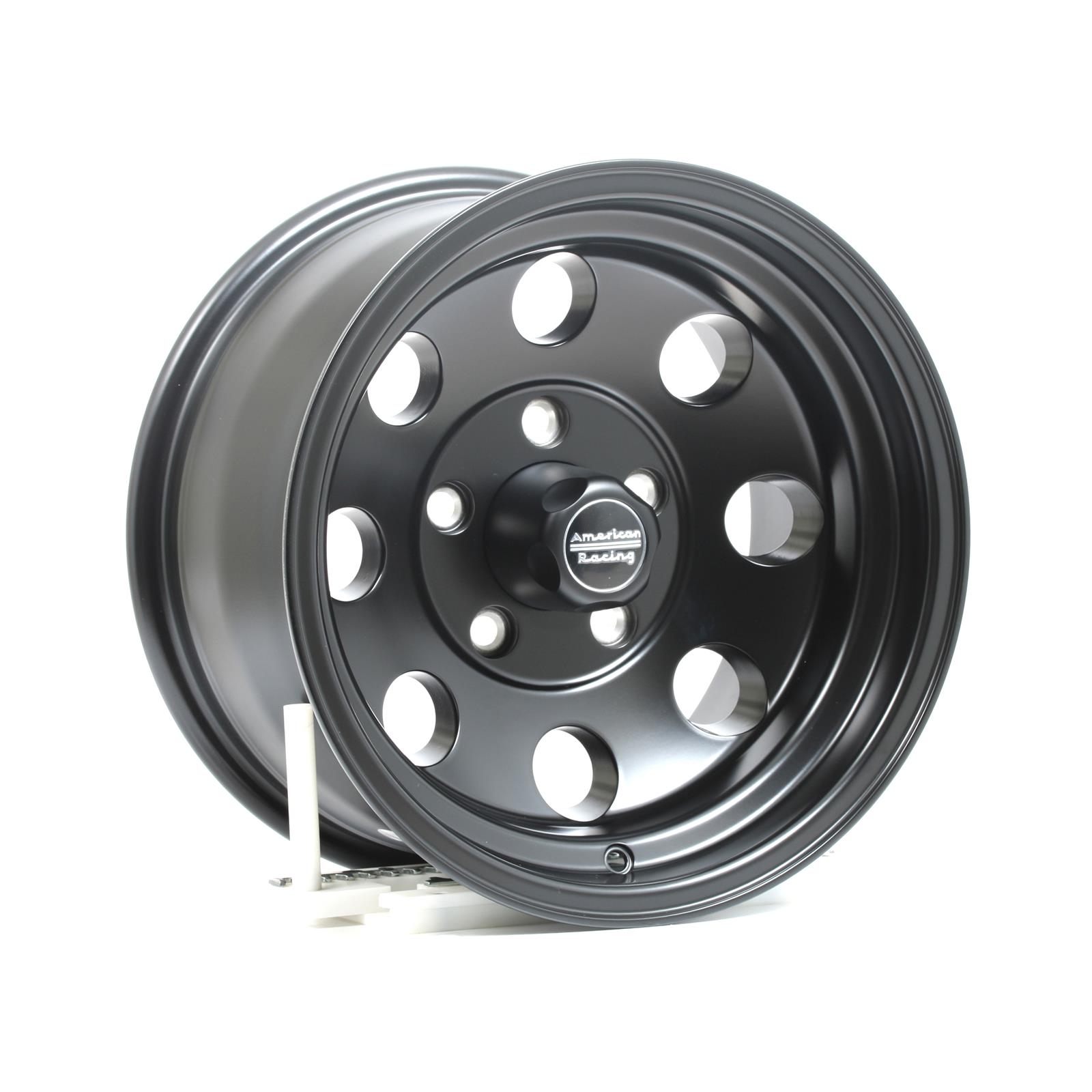 American Racing AR172 Baja Black Wheels 15x8 Wheel, Baja, Aluminum, Matte Black, 15 in. x 8.0 in., 5 x 5.00 in. Bolt Circle, 3.750 in. Backspace, Each