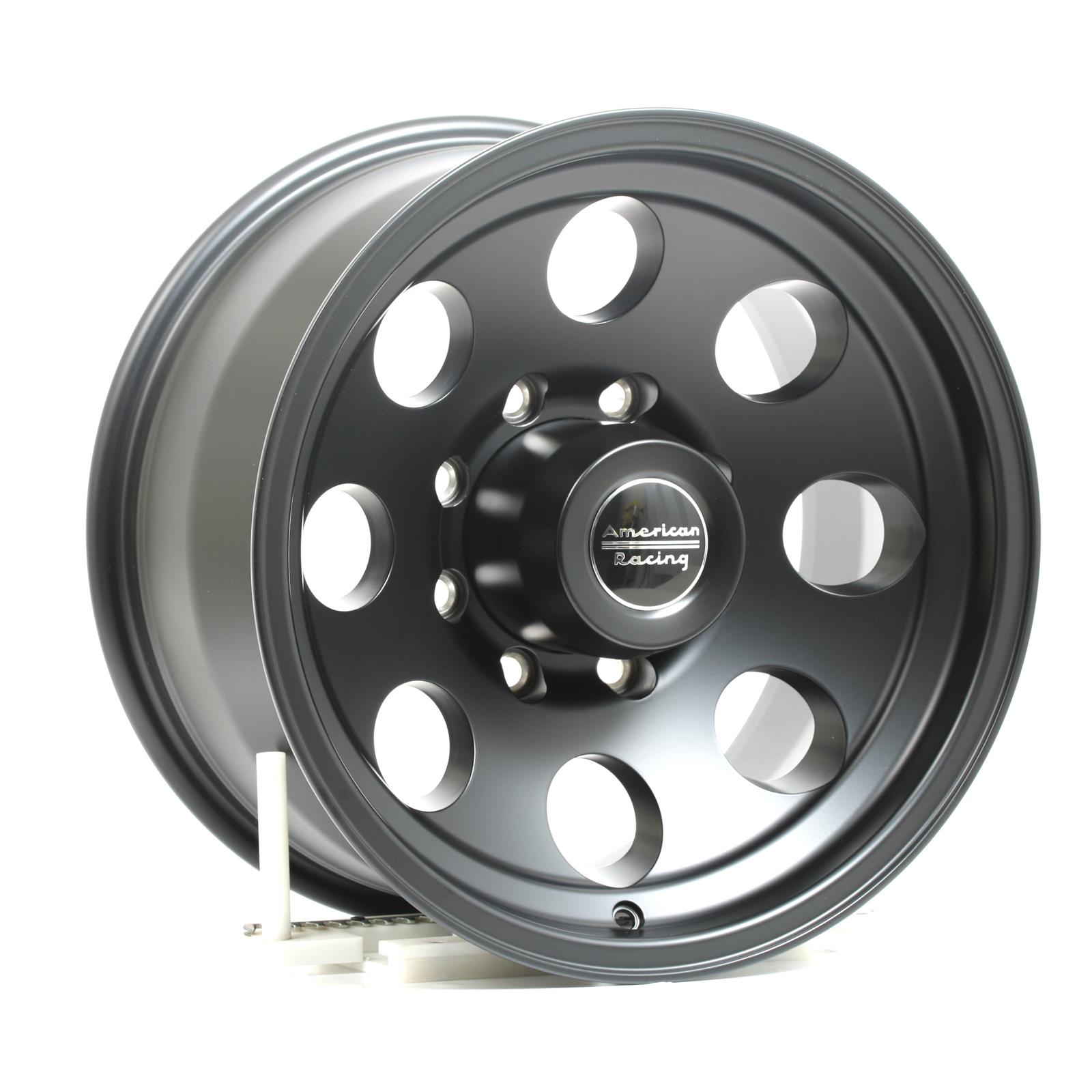American Racing AR172 Baja Black Wheels 17x9 Wheel, Baja, Aluminum, Black, 17 x 9 in., 8 x 6.50 in. Bolt Circle, 4.530 in. Backspace, Each