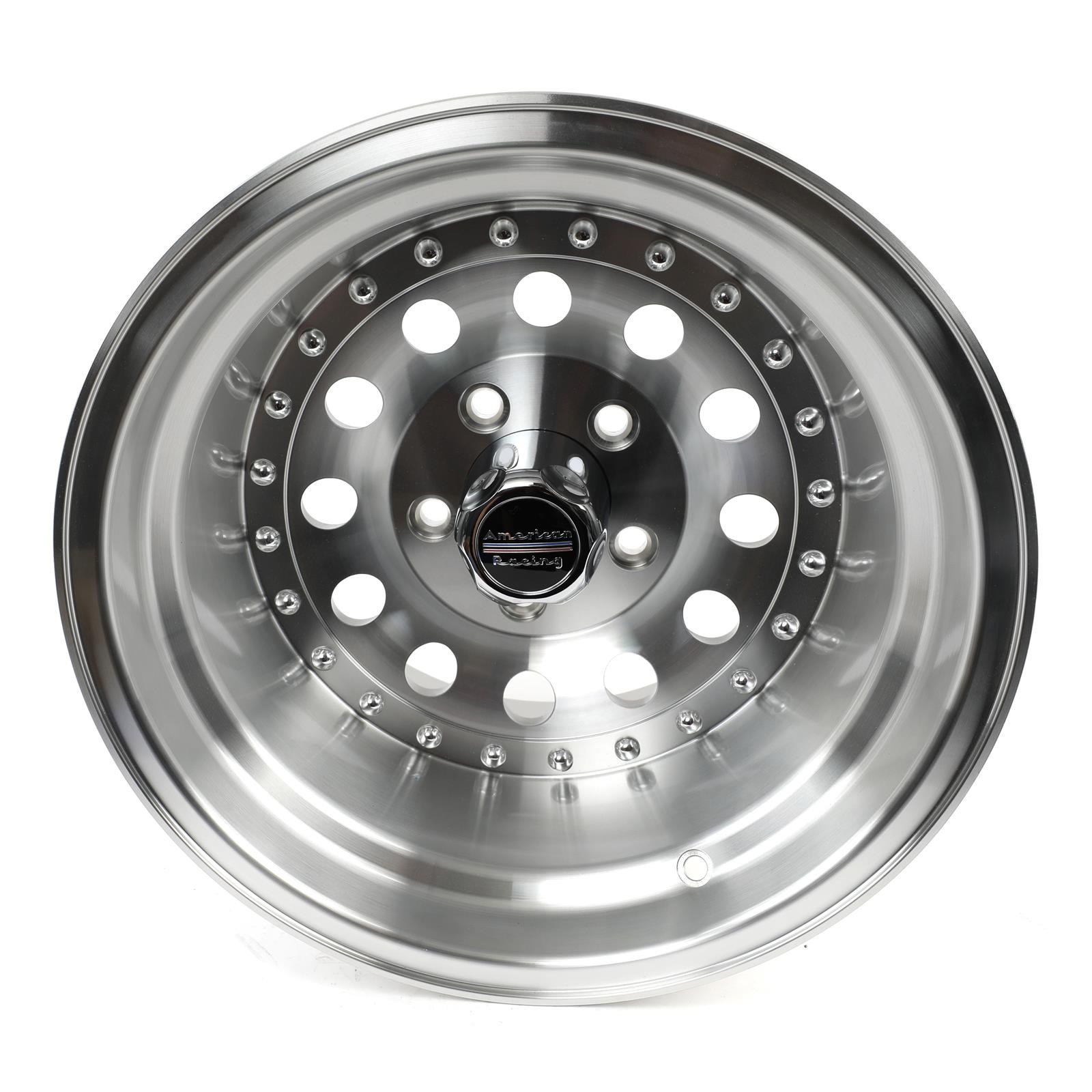 American Racing AR62 Outlaw II Silver Wheels 15x10 Wheel, AR62, II, Aluminum, Natural, 15 in. x 10 in., 5 x 4.75 in. Bolt Circle, 4.00 in. Backspace, Each