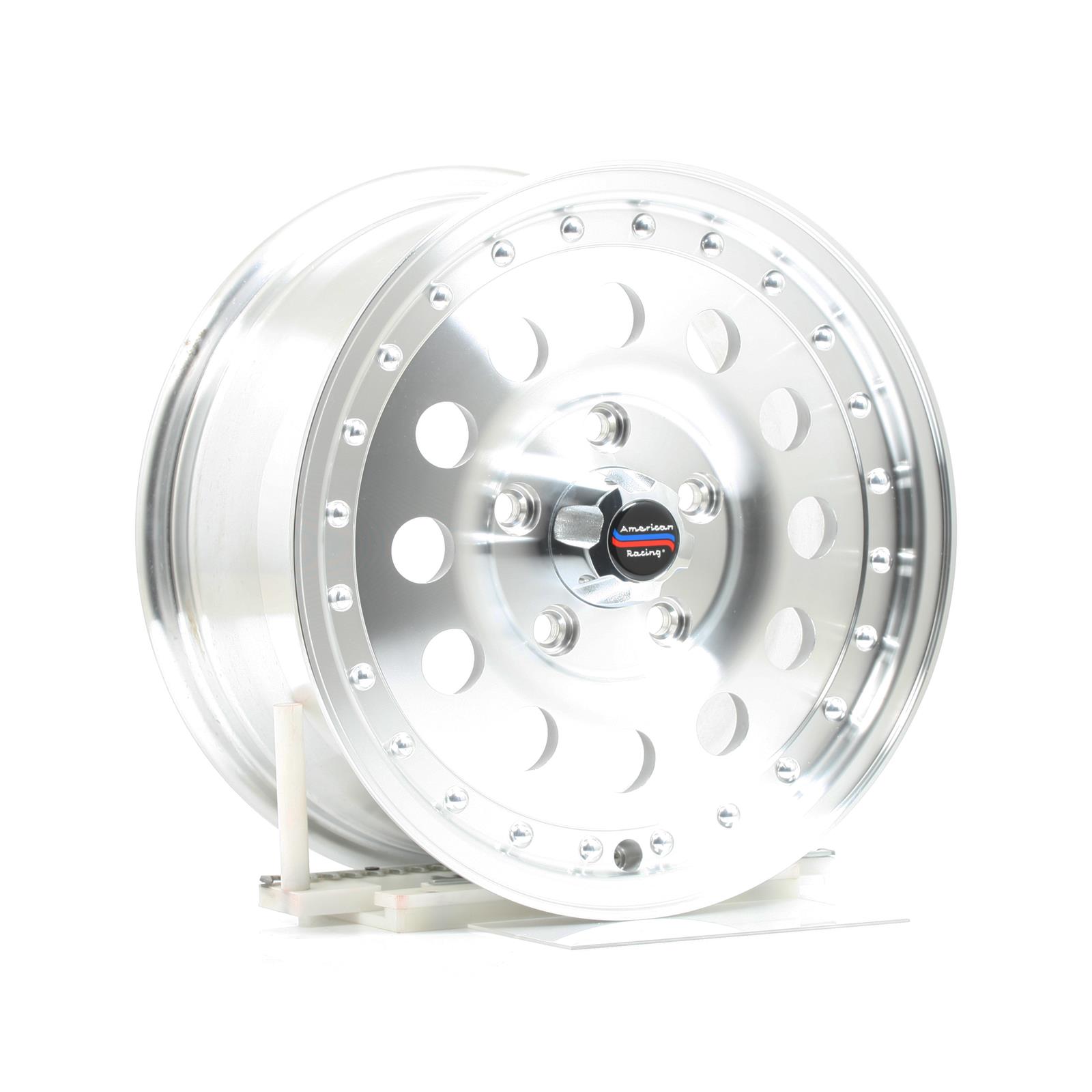 American Racing AR62 Outlaw II Silver Wheels 15x7 Wheel, AR62, II, Aluminum, Natural, 15 in. x 7 in., 5 x 4.75 in. Bolt Circle, 6.00 in. Backspace, Each thumbnail 3