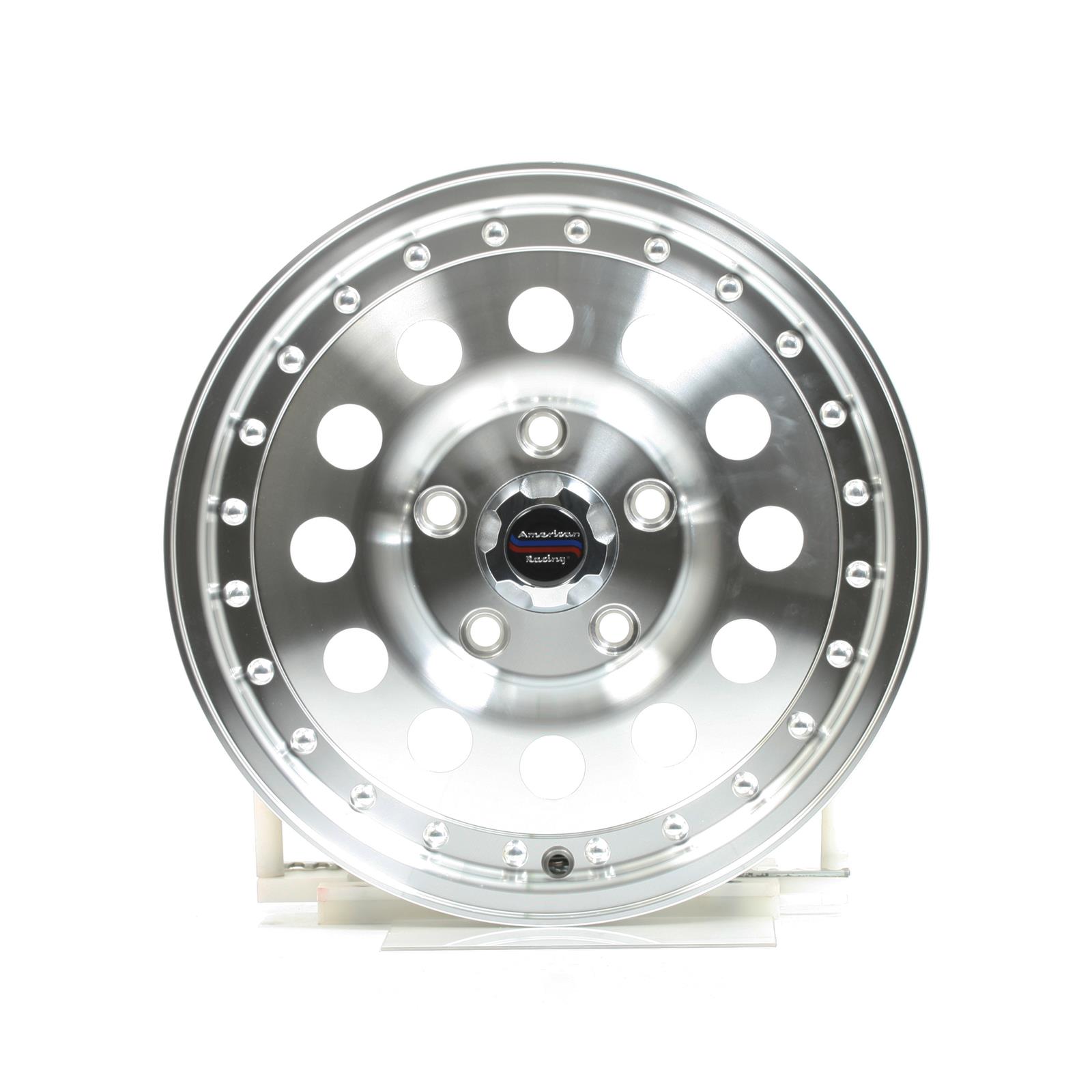 American Racing AR62 Outlaw II Silver Wheels 15x7 Wheel, AR62, II, Aluminum, Natural, 15 in. x 7 in., 5 x 4.75 in. Bolt Circle, 6.00 in. Backspace, Each thumbnail 2