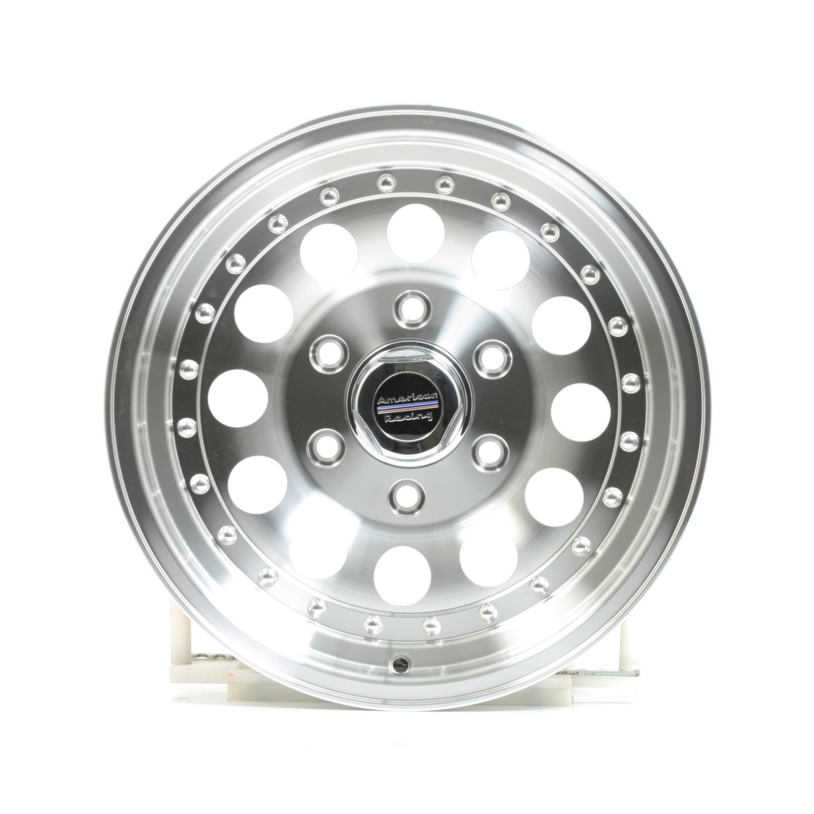 American Racing AR62 Outlaw II Silver Wheels 16x8 Wheel, II, Aluminum, Natural, 16 in. x 8 in., 6 x 5.5 in. Bolt Circle, 5.50 in. Backspace, Each