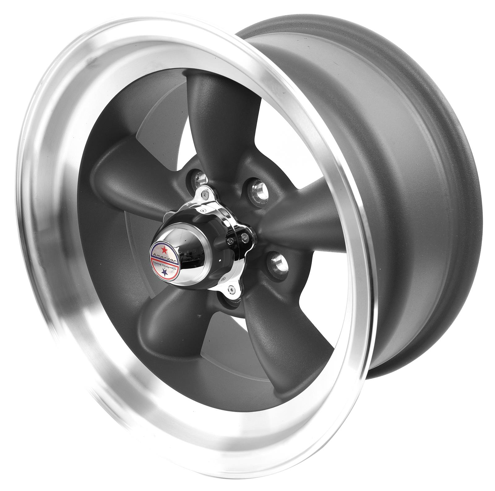 American Racing Vn105 Torq-thrust D Gray Wheels With Machined Lips 