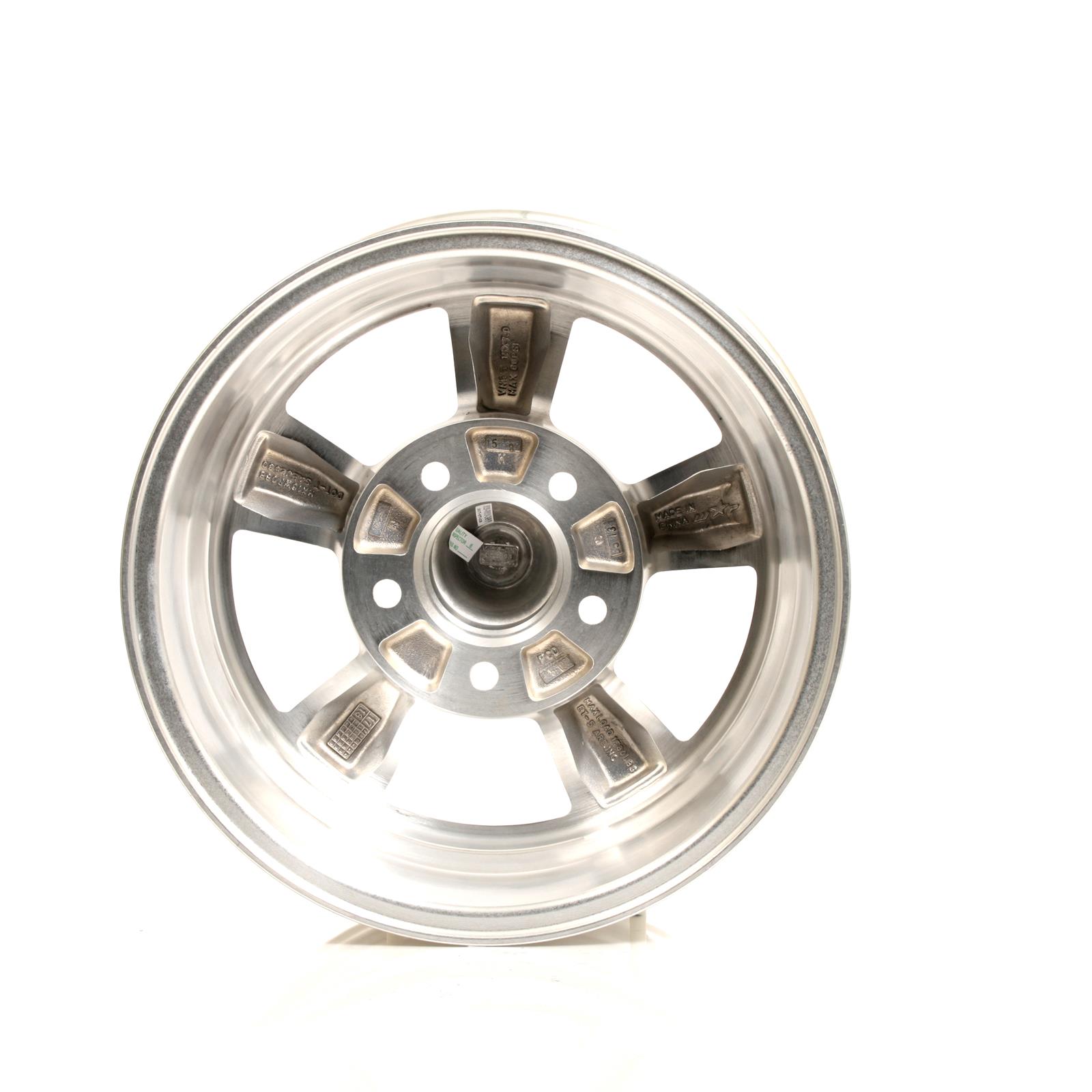 American Racing VN515 Polished Torq-Thrust II One-Piece Wheels 15x7 Wheel, One-Piece, Aluminum, Polished, 15 in. x 7 in., 5 x 5.00 in. Bolt Circle, 3.750 in. Backspace, Each thumbnail 3