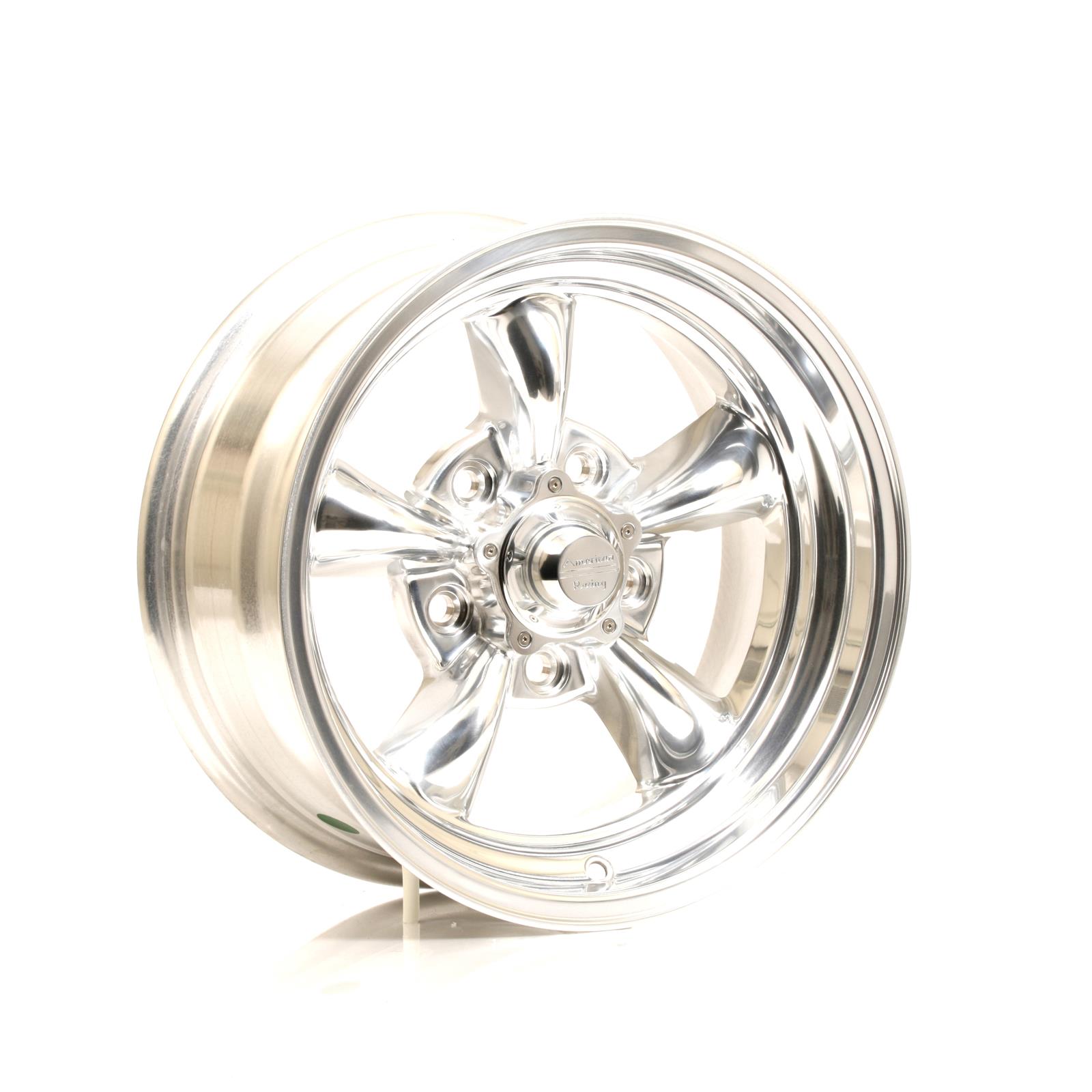 American Racing VN515 Polished Torq-Thrust II One-Piece Wheels 15x7 Wheel, One-Piece, Aluminum, Polished, 15 in. x 7 in., 5 x 5.00 in. Bolt Circle, 3.750 in. Backspace, Each thumbnail 2