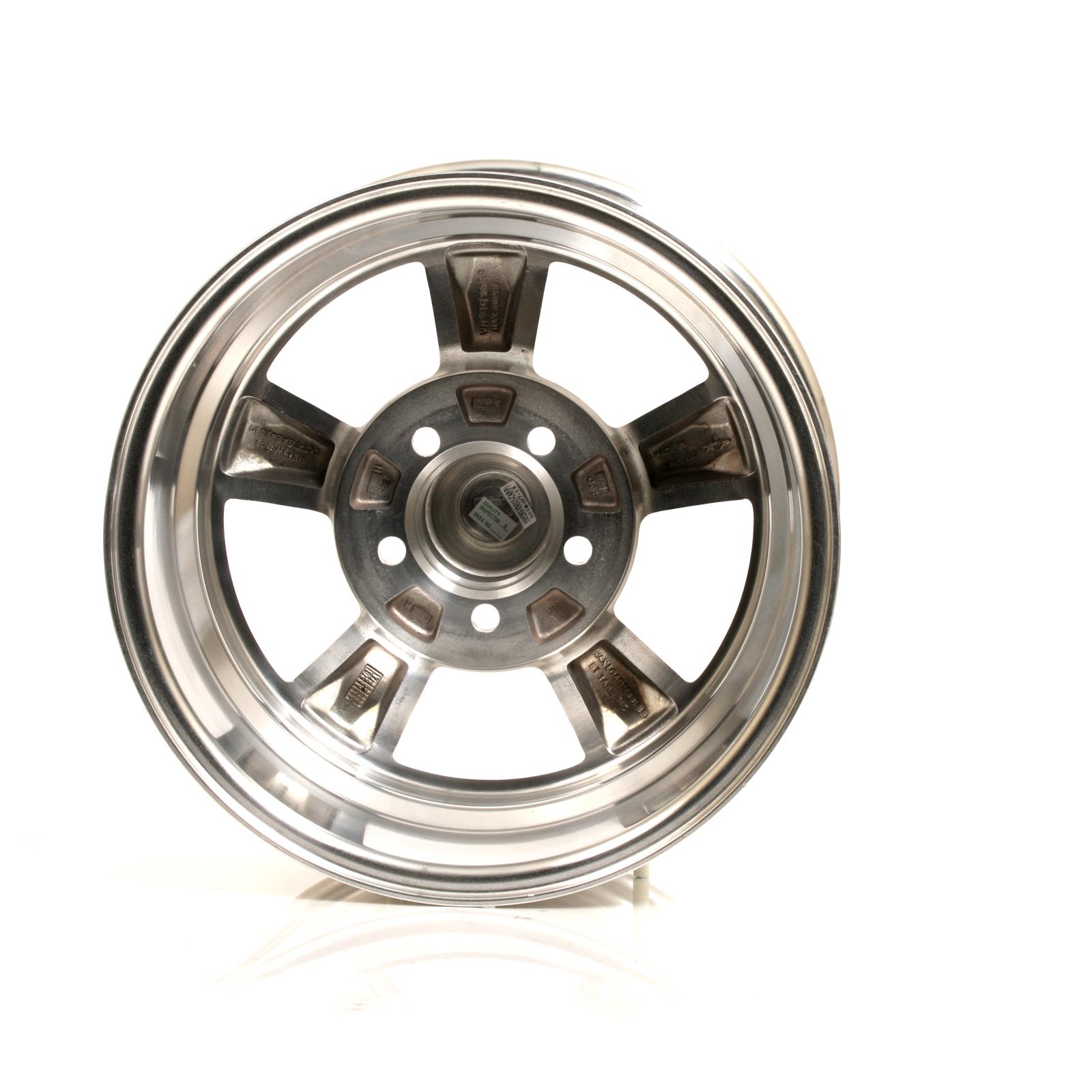 American Racing VN515 Polished Torq-Thrust II One-Piece Wheels 15x8 Wheel, One-Piece, Aluminum, Polished, 15 in. x 8 in., 5 x 4.5 in. Bolt Circle, 4.5 in. Backspace, Each thumbnail 3