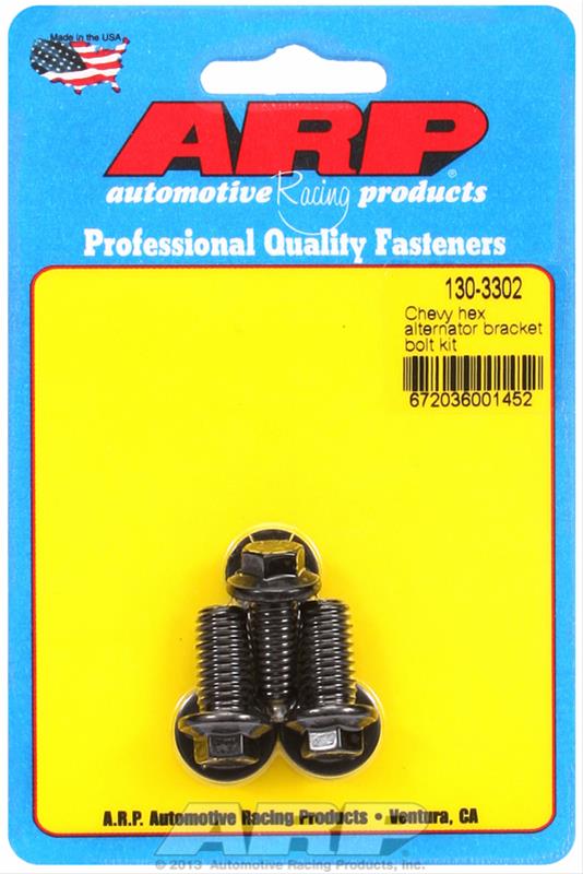 ARP Chevy Hex Alternator Bracket Bolt Kit thumbnail 2
