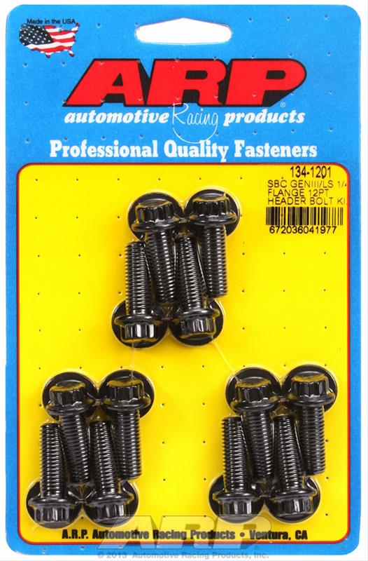 ARP SBC/GENII LS 1/4 Flange 12pt Header Bolt Kit thumbnail 2