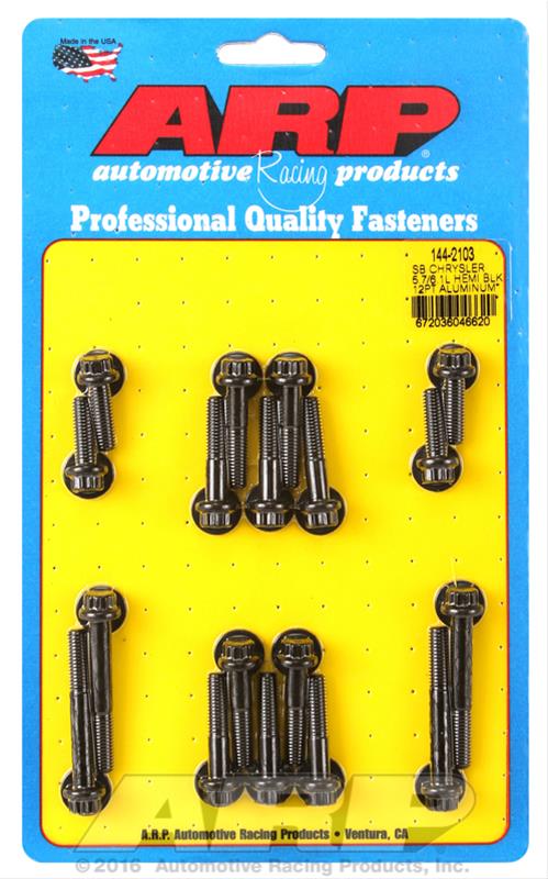 ARP Small Block Chrysler 5.7/6.1L Hemi 12pt Aluminum Intake Manifold Bolt Kit thumbnail 2