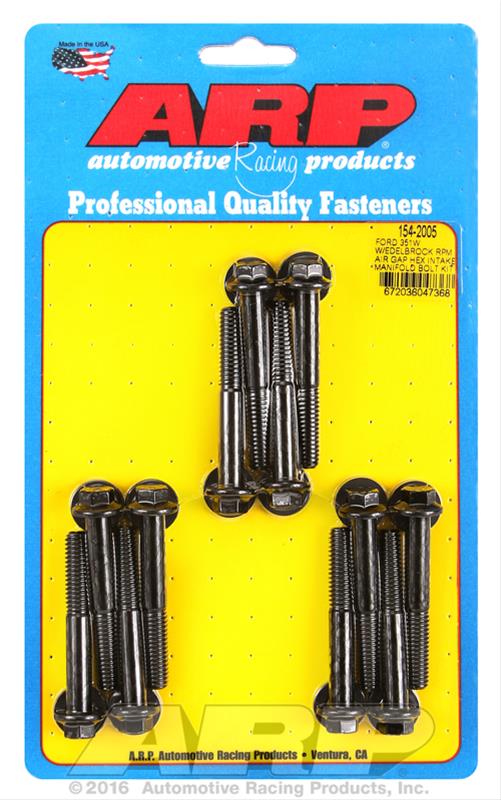 ARP Ford 351W w/Edelbrock RPM air gap hex intake manifold bolt kit thumbnail 2