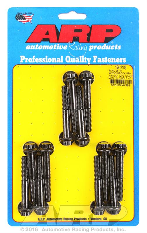 ARP Ford 351W w/ Edelbrock RPM Air Gap 12pt Intake Manifold Bolt Kit thumbnail 2