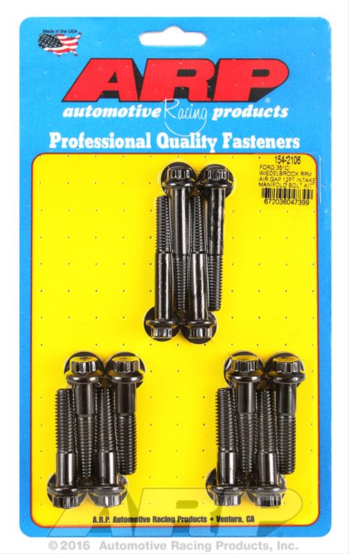 ARP Ford 351C w/Edelbrock RPM air gap 12pt intake manifold bolt kit thumbnail 2
