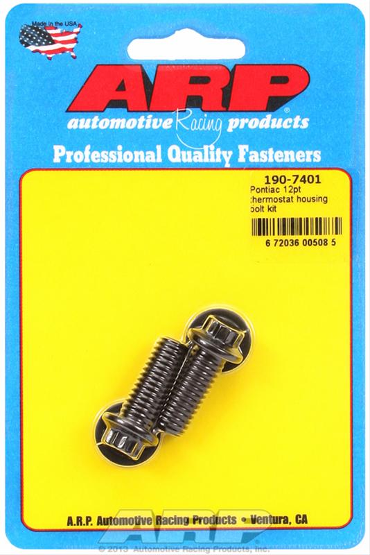 ARP Pontiac 12pt Thermostat Housing Bolt Kit ARP Pontiac 12pt Thermostat Housing Bolt Kit