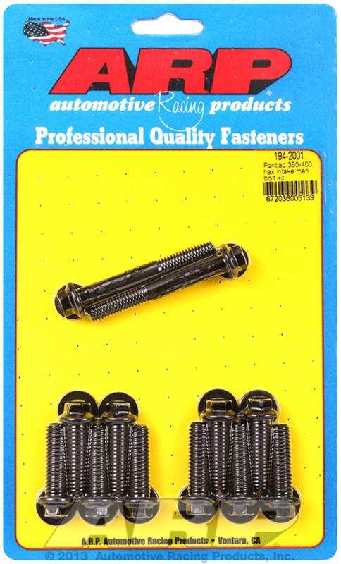 ARP Pontiac 350-400 Hex Intake Manifold Bolt Kit thumbnail 2