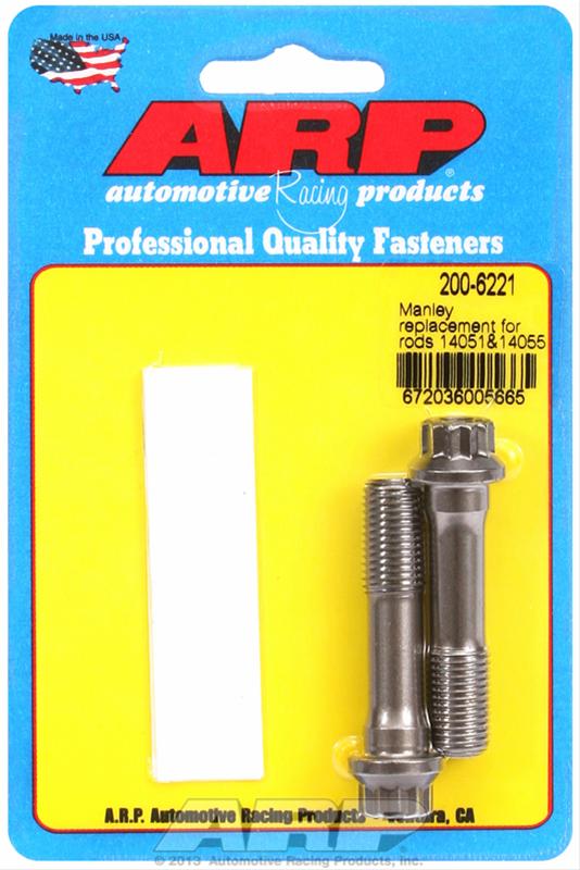 ARP Pro Series Connecting Rod Bolts 200-6221 Bolts, Series, 2000 Alloy, Manley, Bolt Replacement, Pair thumbnail 2