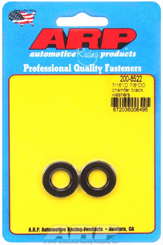 ARP 7/16 ID 7/8 OD chamfer black washers