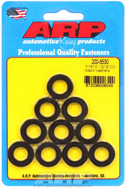 ARP 7/16in ID 13/16inOD Black Washers (Pack of 10)