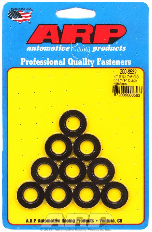 ARP 7/16in ID 7/8inOD Black Washers (Pack of 10)