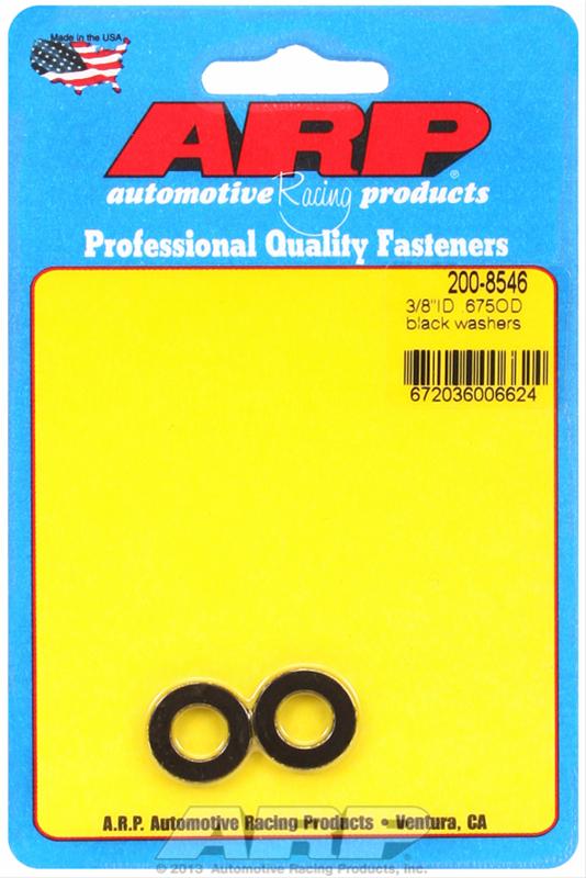 ARP 3/8 ID 0.675 OD Black Washers (2 pack)