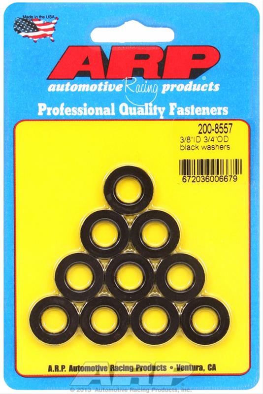 ARP 3/8 ID 3/4 OD Black Washers (10 pack)