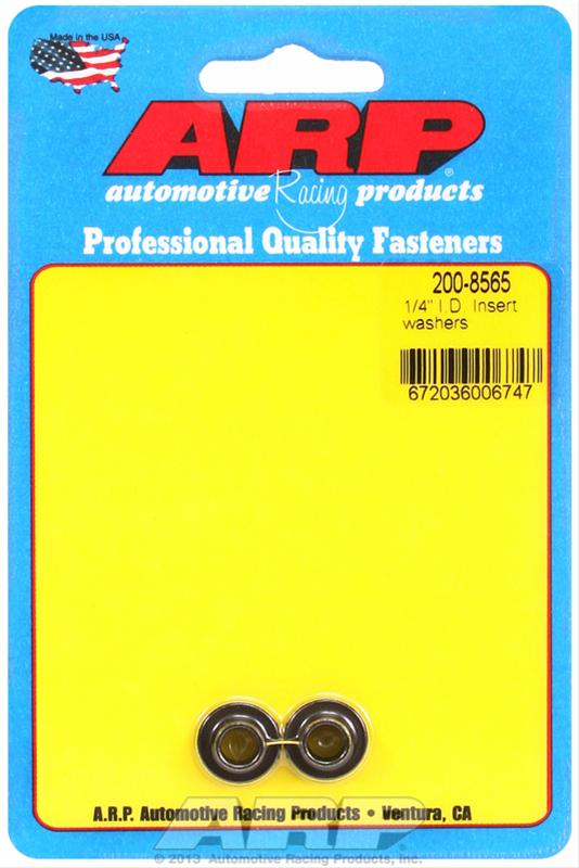 ARP Insert Washers 200-8565 Washers, Insert, Chromoly, Black Oxide, .250 in. I.D., .563 in. O.D., Pair