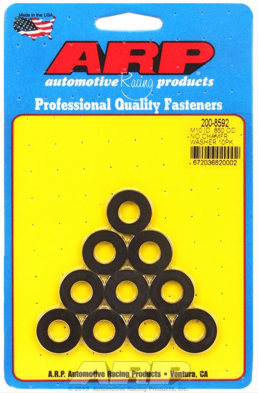 ARP M10 ID .850inOD Black Chamfer Washers (10 pack)