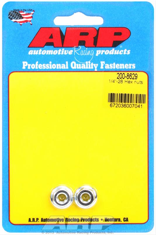 ARP 1/4-28 SS Flanged Hex Nut Kit - 2 Pack