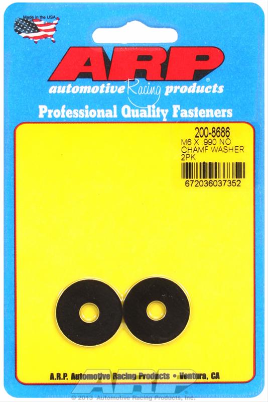 ARP M6 ID .990 OD black washers