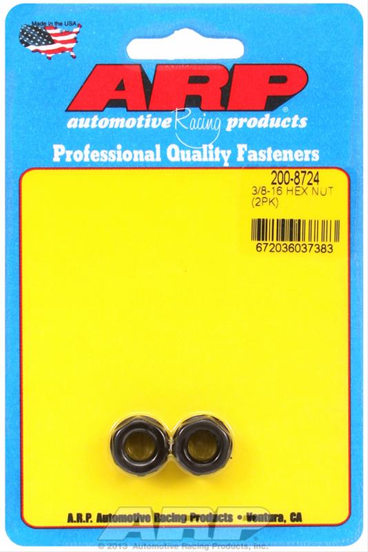 ARP 3/8-16 black hex nut kit
