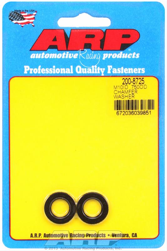 ARP M10 ID .750 OD chamfer black washers
