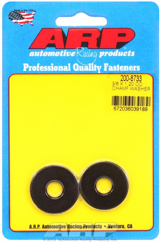 ARP 3/8 ID 1.20 OD chamfer black washers