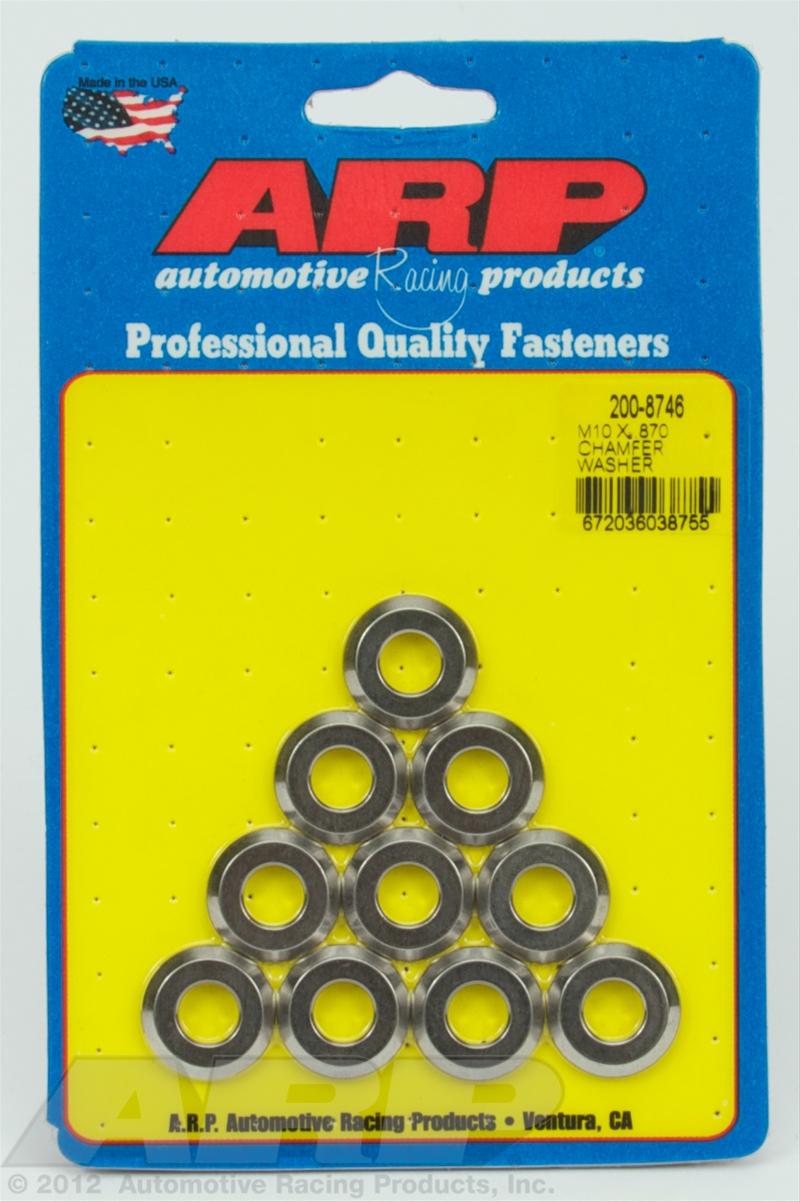 ARP M10 ID .870 OD Black Chamfer Washers (10 pack)
