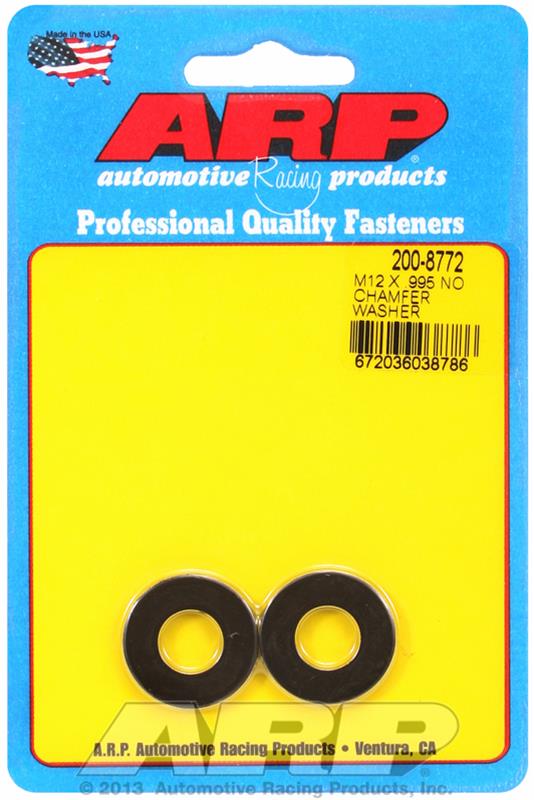 ARP M12 ID 0.995 OD Black Washers (2 pack) thumbnail 2