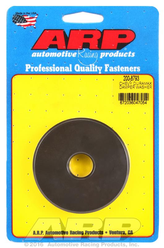 ARP Special Purpose Washers 200-8793 Washers, Purpose, Chromoly, Black, 0.71 in. I.D., 2.90 in. O.D., 0.450 in. Thickness, Harmonic Damper Washer for Chevrolet Duramax 6.6L, Each