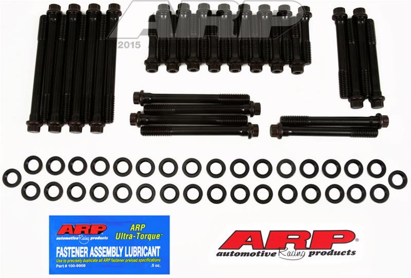 ARP SB Chevy V8 w/18A hi-port 12pt undercut head bolt kit