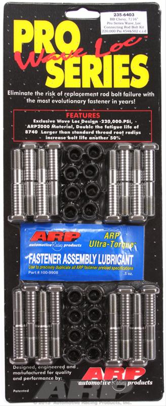ARP BB Chevy 7/16in pro wave-loc rod bolt kit thumbnail 2