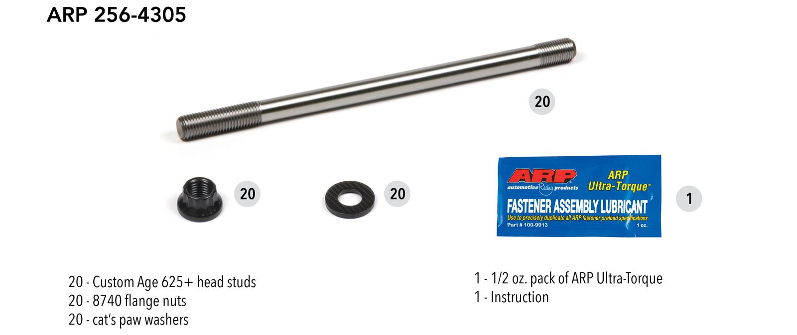 ARP 256-4305 ARP Pro Series Cylinder Head Studs | Summit Racing