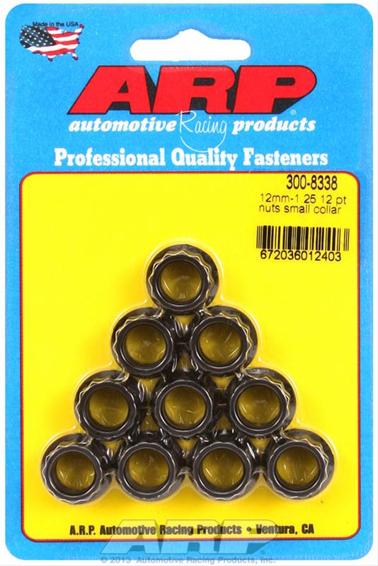 ARP M12 X 1.25 12pt Nut Kit Small Collar (Pack of 10)