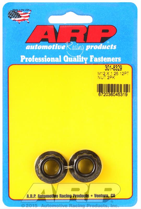 ARP M12 x 1.25 16mm socket 12pt Nut Kit (Pack of 2)