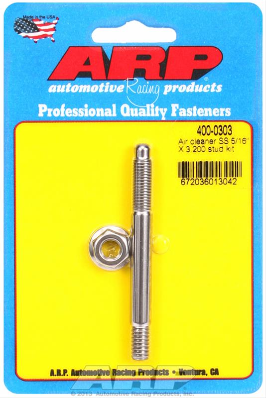 ARP Air Cleaner Stud Kit 5/16 x 3.200 ARP Air Cleaner Stud Kit 5/16 x 3.200