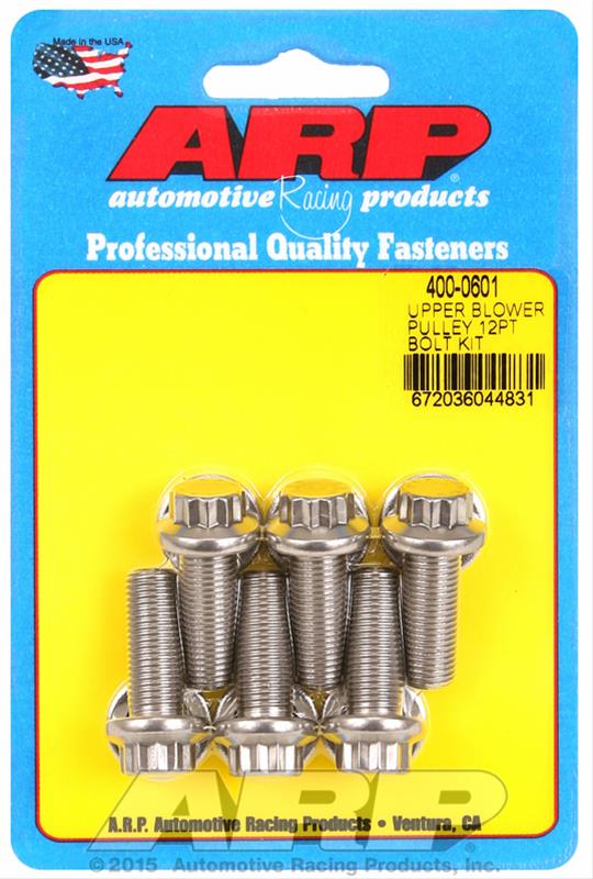 ARP Upper blower pulley SS 12pt bolt kit thumbnail 2