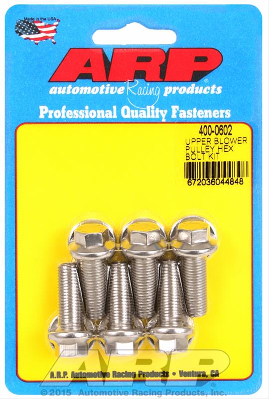 ARP Upper blower pulley SS hex bolt kit thumbnail 2
