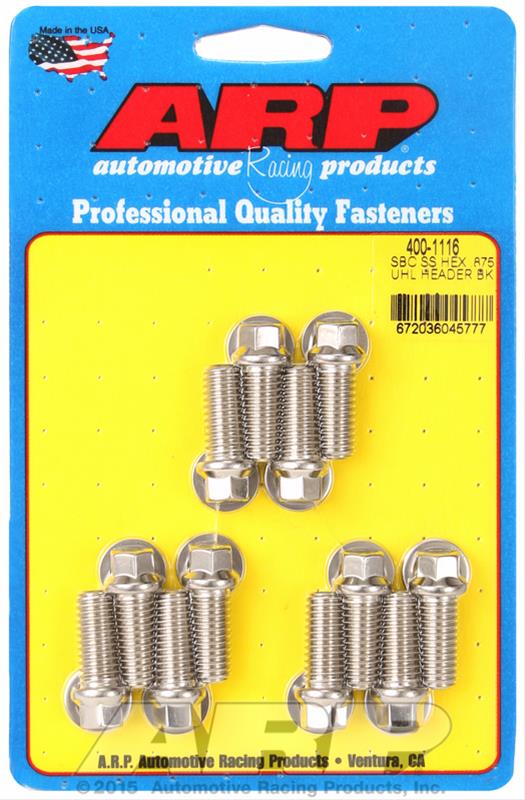 ARP SB Chevy SS Hex .875 UHL Header Bolt Kit thumbnail 2