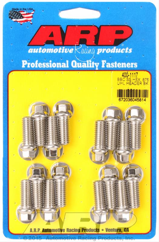 ARP BB Chevy SS hex .875 UHL header bolt kit thumbnail 2