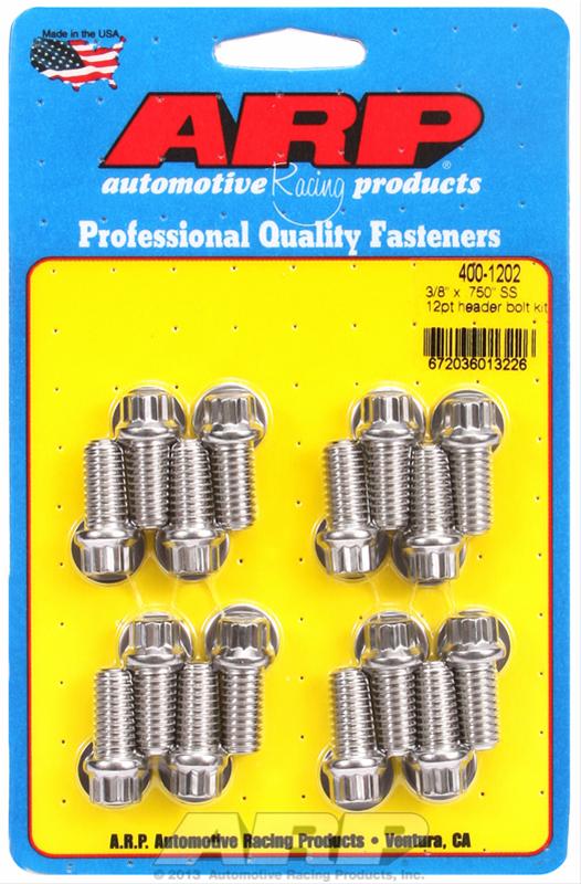 ARP 3/8 x .750 SS 12pt Header Bolt Kit thumbnail 3