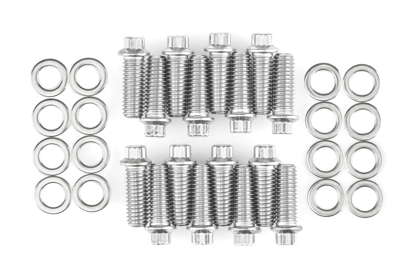 Exhaust Manifold Studs Stainless Steel with Flange Nuts Metric Various