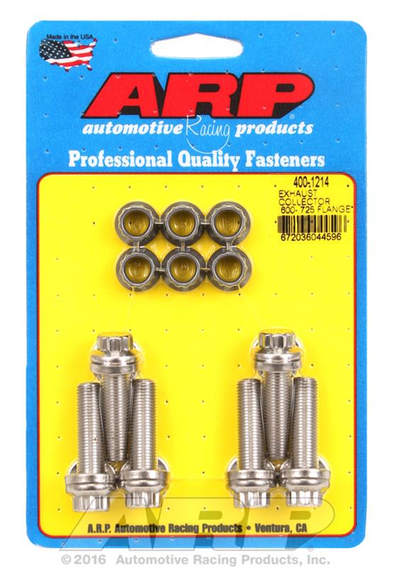 ARP Exhaust collector .600-.725 flange bolt kit thumbnail 2