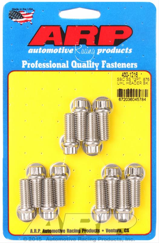 ARP Chevrolet Small Block SS 12pt .875in UHL Header Bolt Kit - Polished thumbnail 2